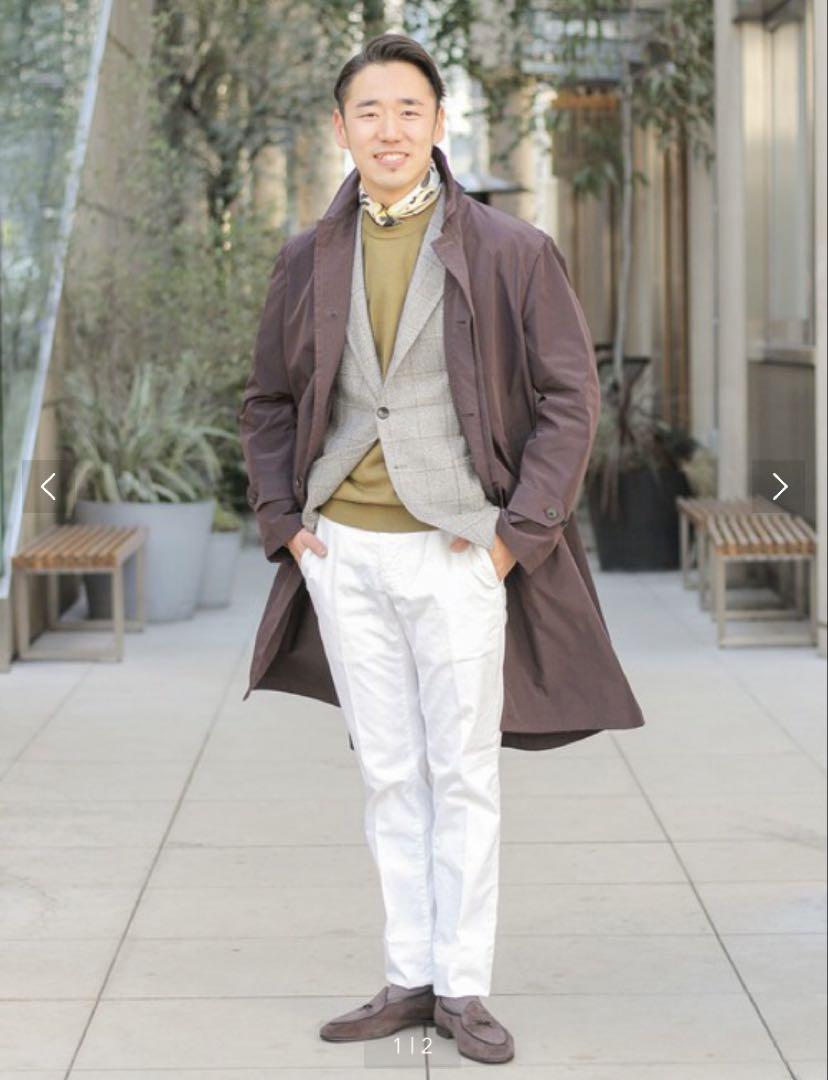 UNITED ARROWS ステンカラーコート ボルドー　サイズS