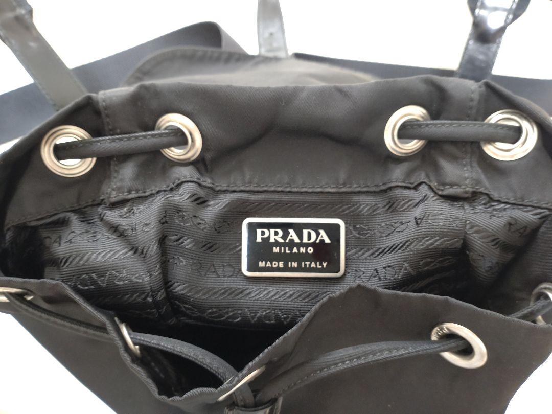 【美品】PRADA ブラック ナイロン リュック　ミニ