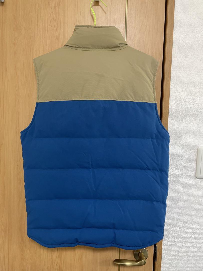 patagonia ダウンベスト 青・ベージュ
