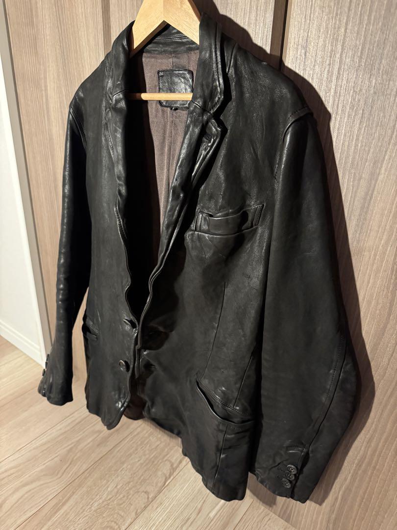 定価20万円 バックラッシュ レザー S1254-07テーラード 定価20万円 バックラッシュ レザー S1254-07テーラード