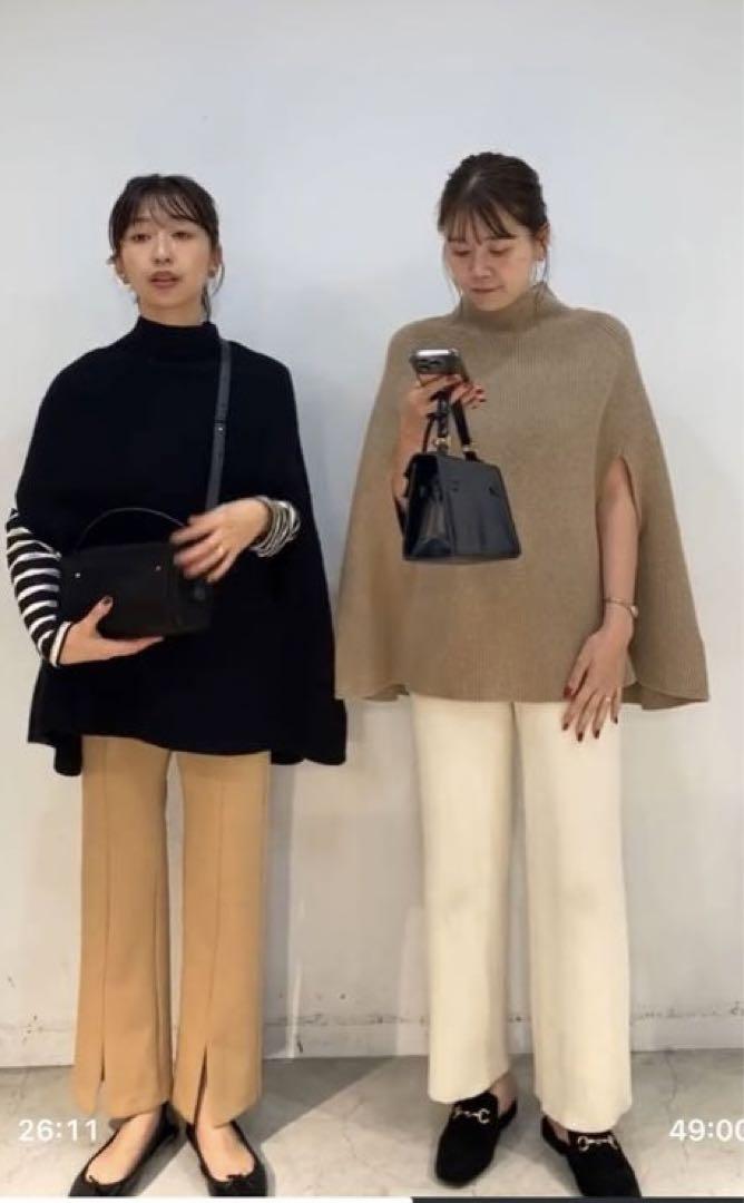 ベースメントオンライン　MIYU DESIGN ケープニット　ベージュ