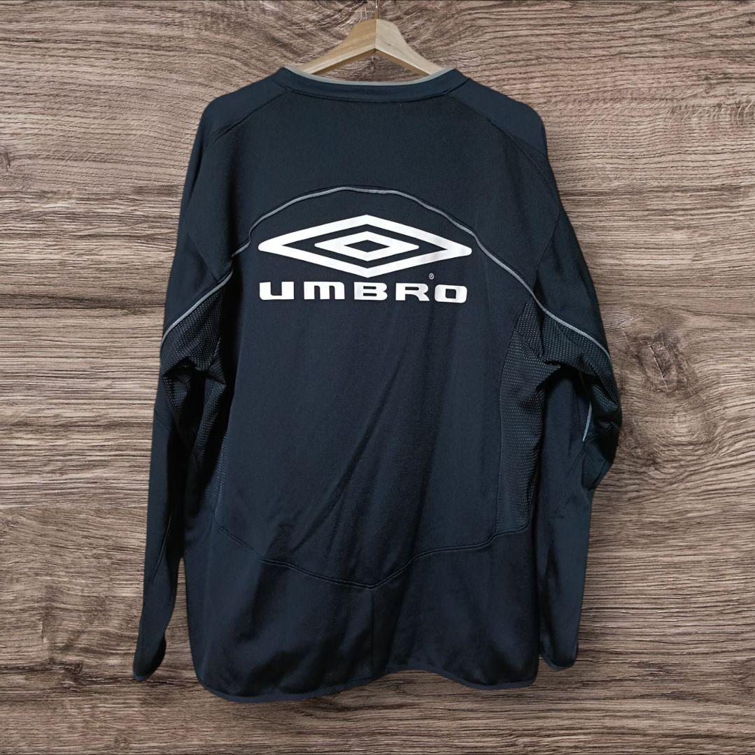 UMBRO アンブロ 90s 00s 両面 ビッグロゴ ゲームシャツ テック系