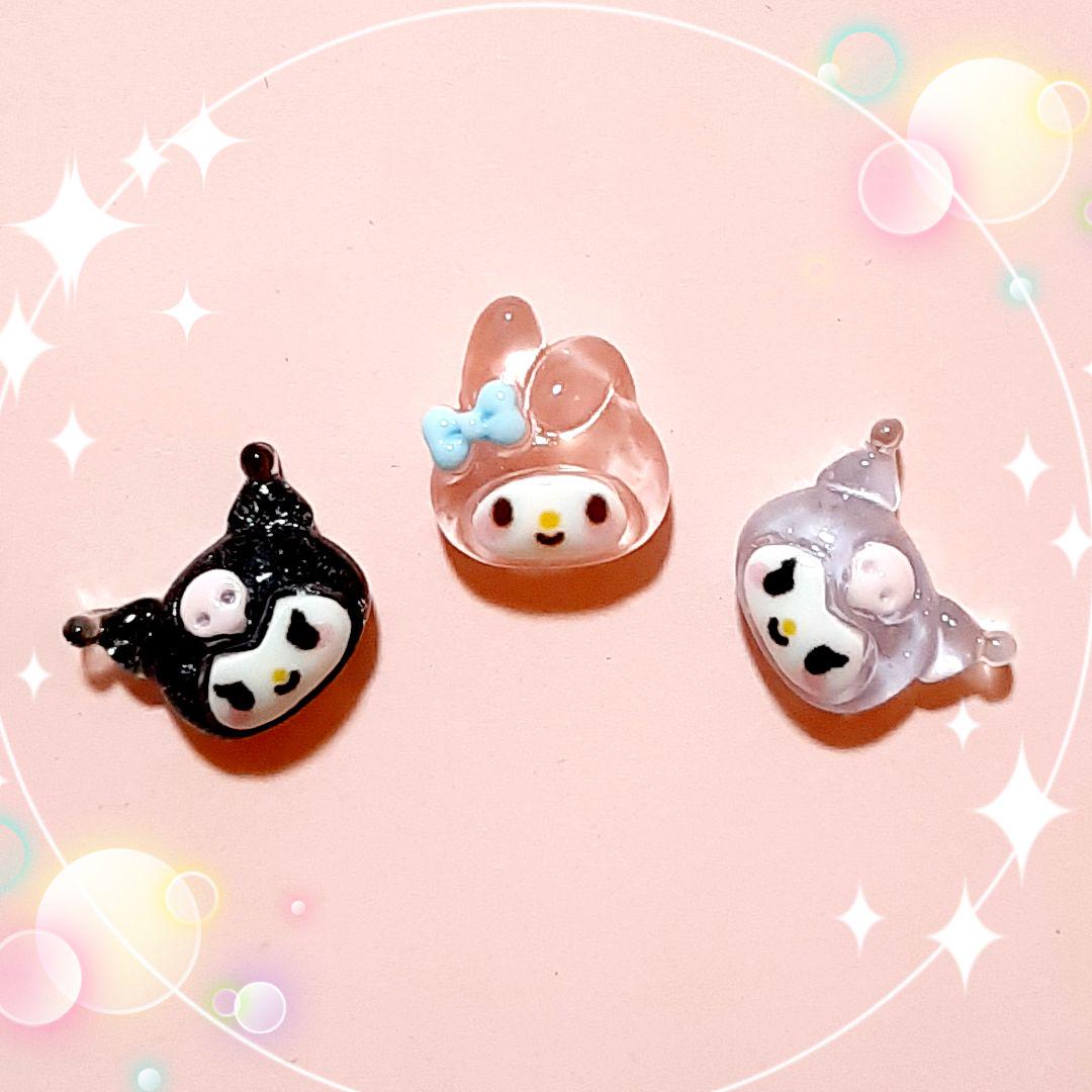 クロミ マイメロ ネイルパーツ キャラクター クロミちゃん マイ