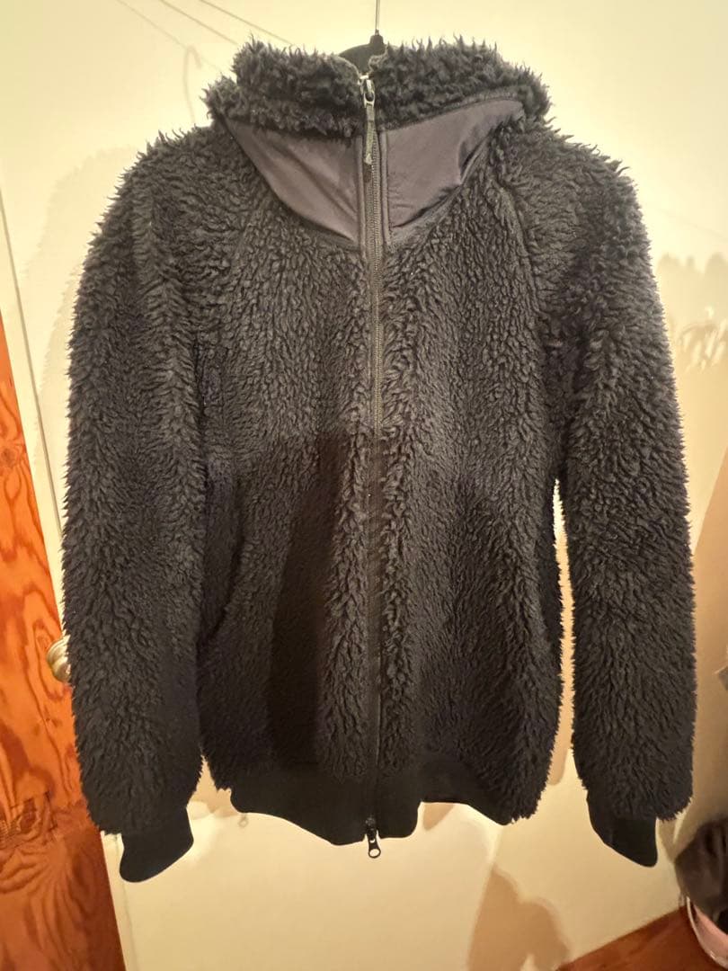 黒 フリースジャケット ジッパーポケット付きM GOLDWIN