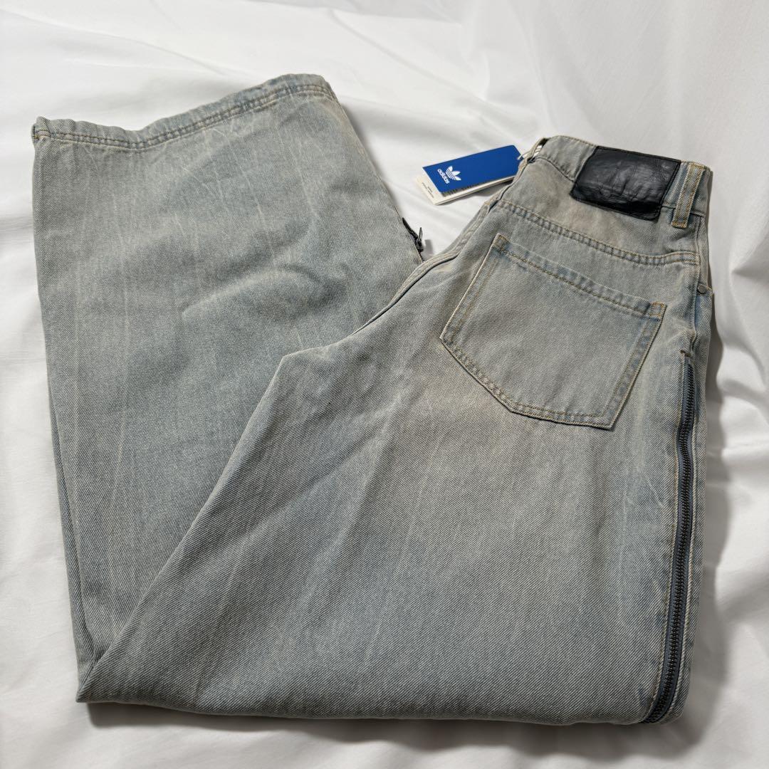 お礼や感謝伝えるプチギフト ADIDAS DENIM ZIP PANT デニム パンツ 28 JX9210 パンツ