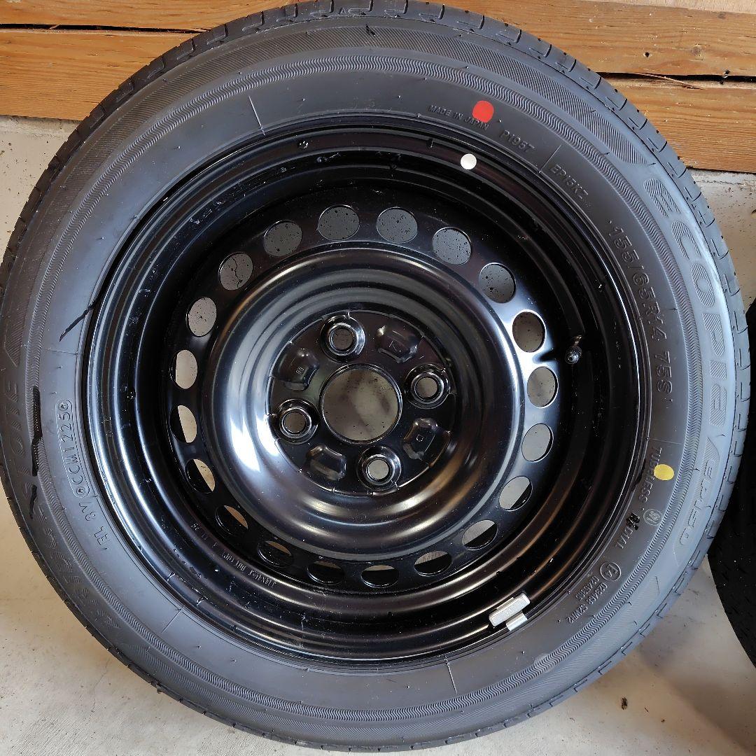 エコピア EP150 155/65r14 タイヤ・ホイールセット　新車外し