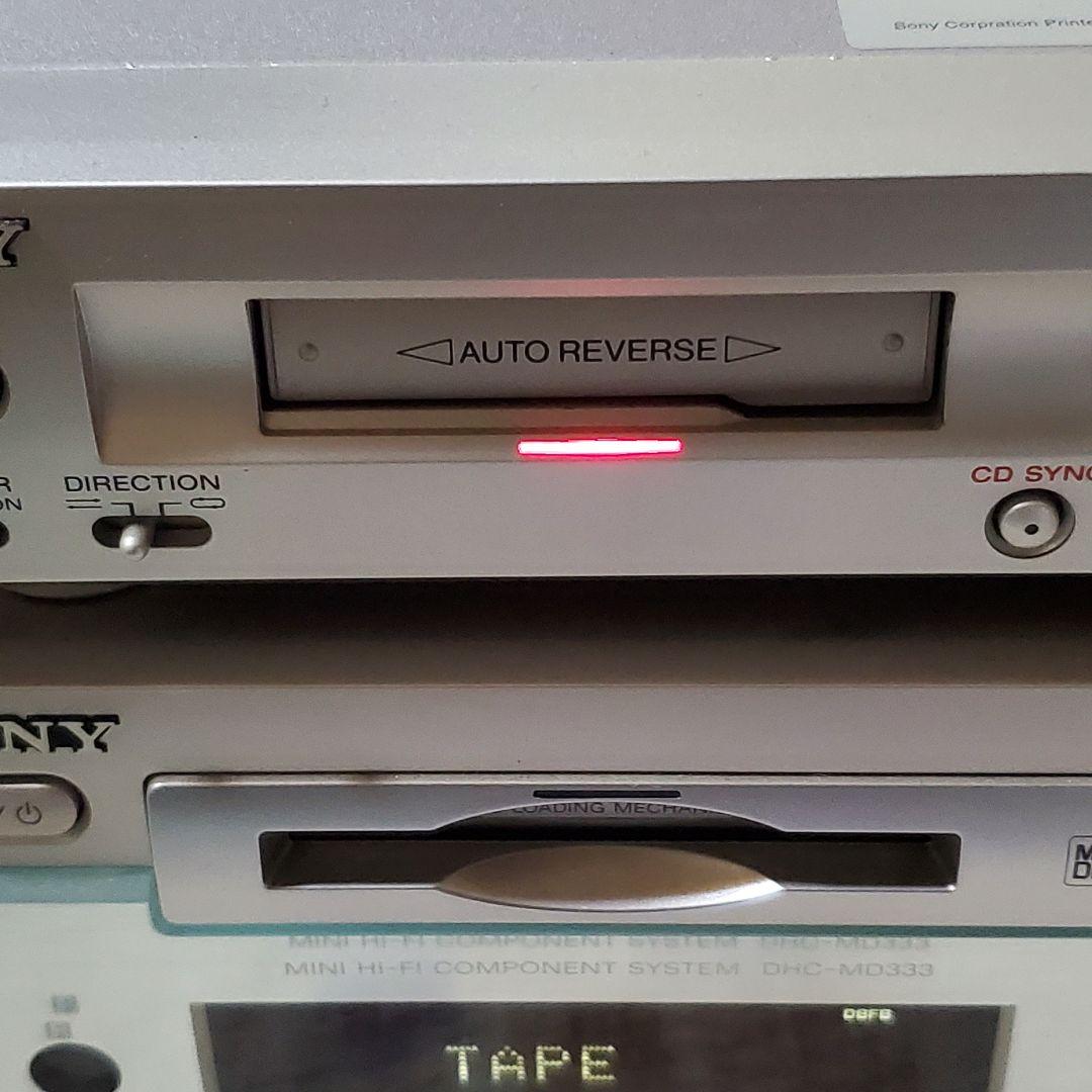 SONYミニコンポ】HCD-MD333 TC-TX373 ジャンク レトロ昭和