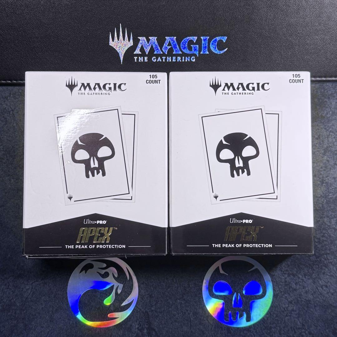 ウルトラプロ apexスリーブ 2個セット 黒 沼 mtg エイペックス