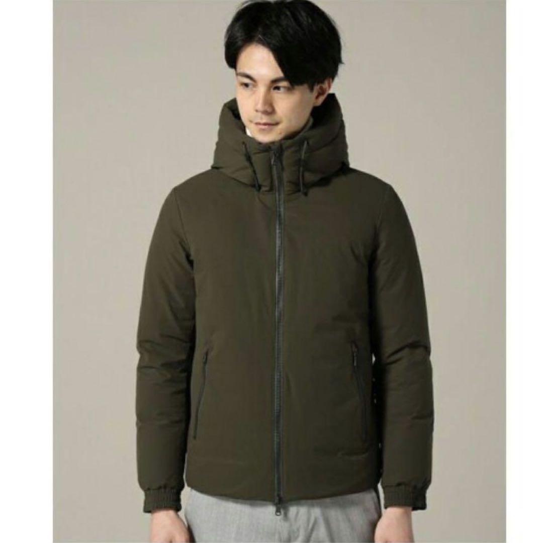 新品 ユニクロ ファー付 ロング ダウンジャケット オリーブ色