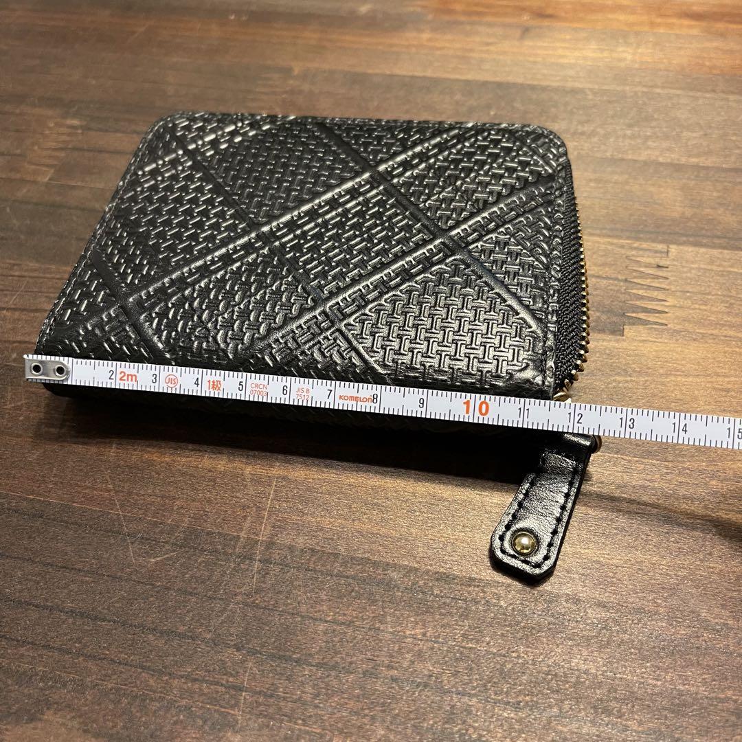 美品　イビサ　IBIZA コンパクトラウンドZIP 財布 黒　使いやすい