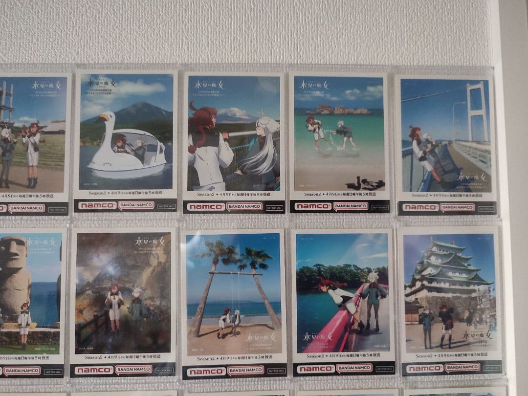 フルコンプ】namco 機動戦士ガンダム 水星の魔女 ご当地 ステッカー