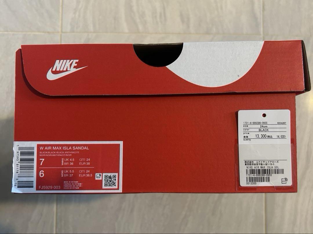 NIKE AIR MAX ISLA SANDAL ブラック　24cm