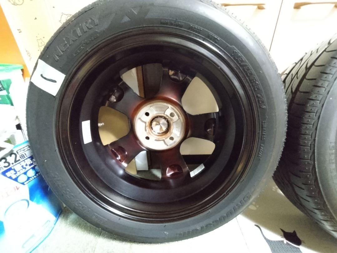 ホイールセット クロームメッキ 15インチ ワークグッカーズ