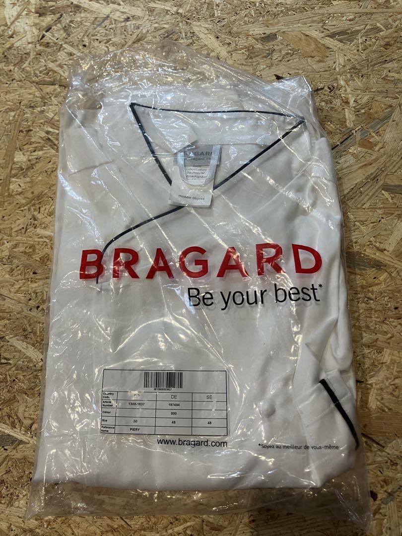 BRAGARD 白 シェフコート ダブルボタン　 L Lサイズ
