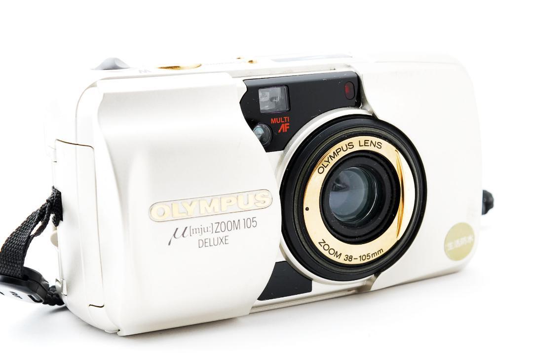 45%割引激安価格の ✾完動/美品✾Olympus μ Zoom 105 Deluxe 超激安特価 ⌘OLYMPUS 電池付き、点検、実写済み品です⌘ ZOOM105 ∞ フィルムカメラ