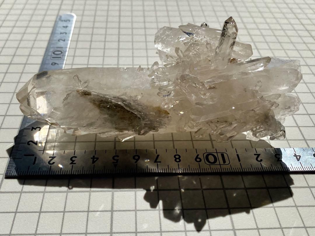 ゼッカ•デ•ソウザ産　カテドラル　バーナクル　天然石　水晶クラスター　虹入り