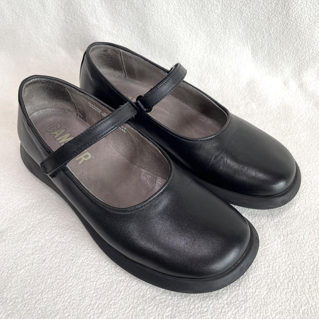 【美品】カンペール スパイラルコメット ストラップ付きシューズ 厚底