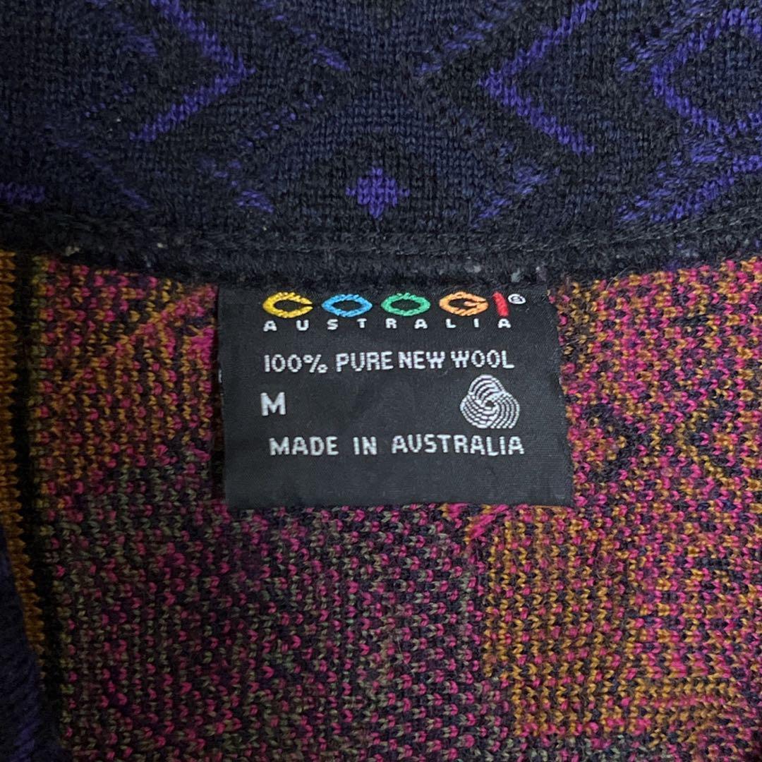 希少 COOGI クージー 3Dニット カーディガン ダブルボタン M 希少 COOGI クージー 3Dニット カーディガン ダブルボタン M