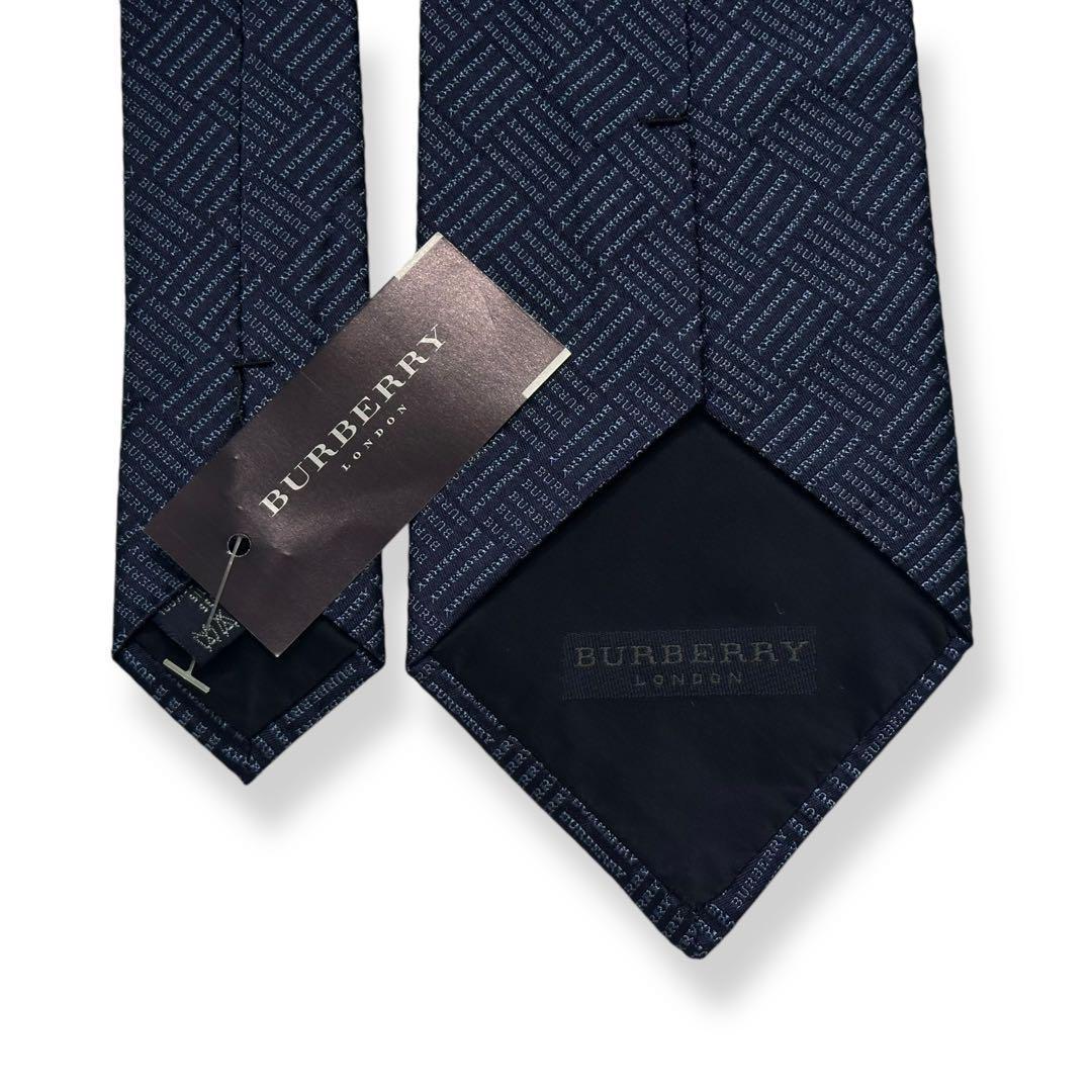 タグ付き美品✨BURBERRY LONDON ネクタイ　バーバリー　ロゴ