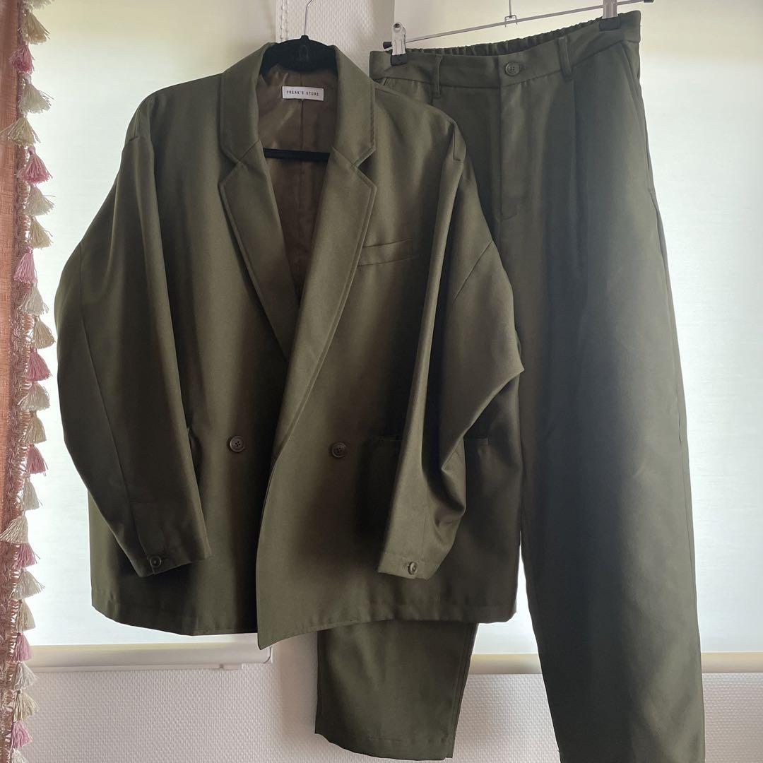 フリークスストア FREAK'S STORE セットアップ グリーン-買取 額