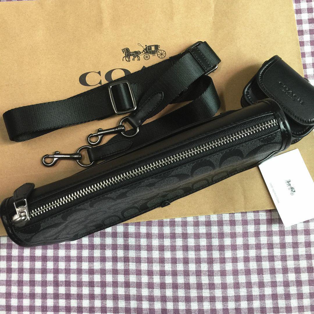 ＜COACH＞コーチバッグ ショルダーバッグ C8141 ブラックメンズバッグ