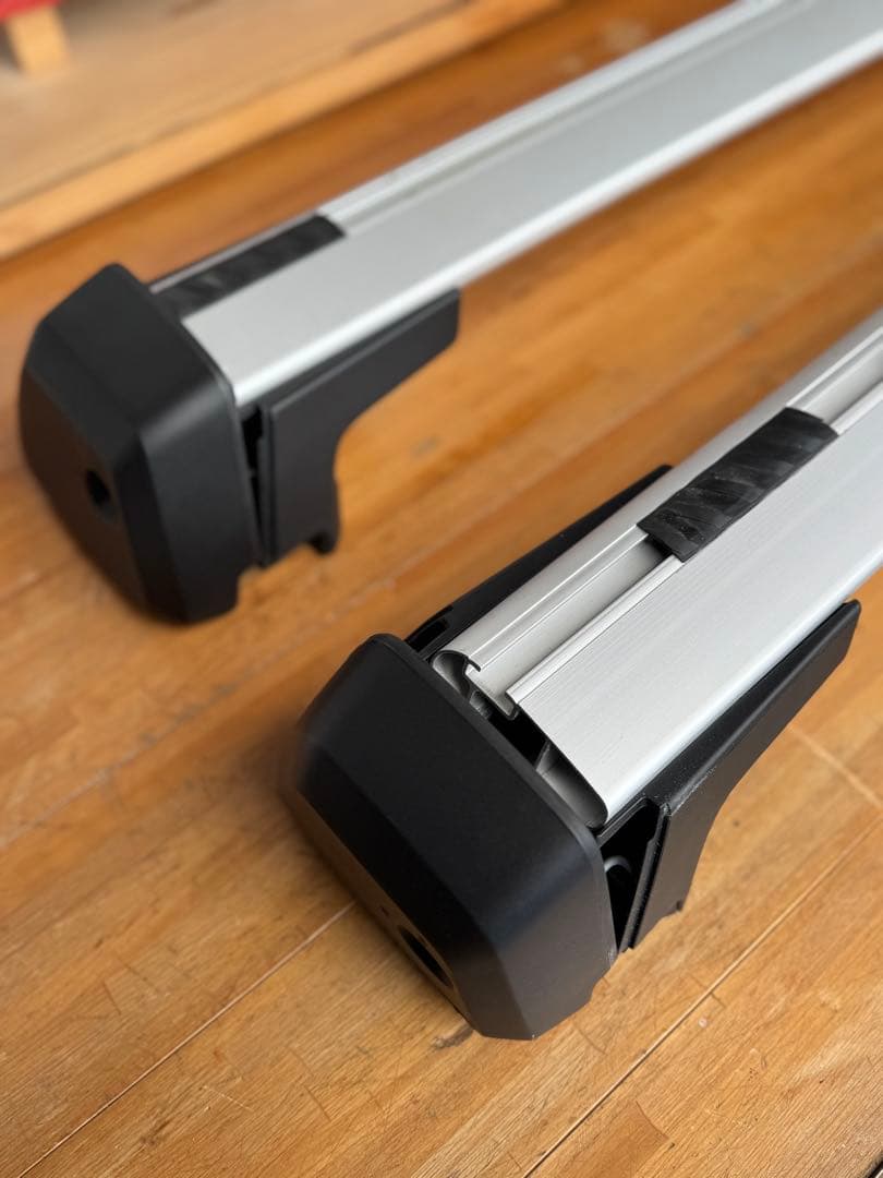 ボルボ ルーフキャリア 鍵付き アルミ製 シルバー/ブラック