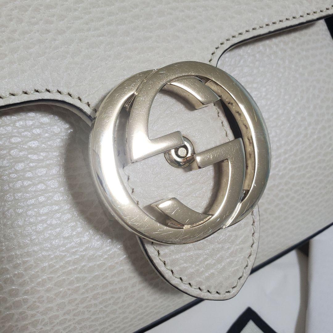 GUCCI チェーンショルダーバック アイボリー