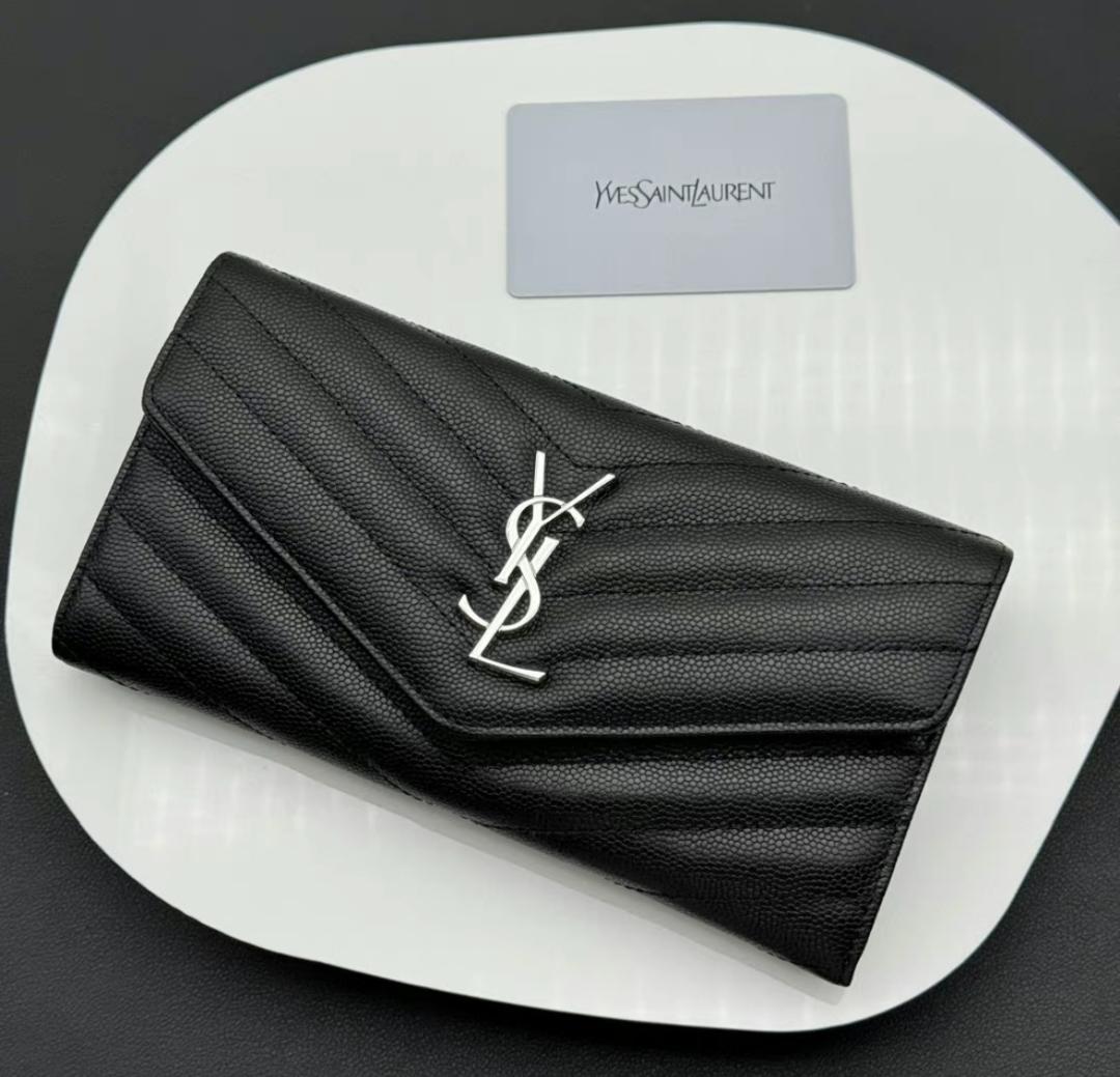 Yves Saint Laurent ブラック 長財布
