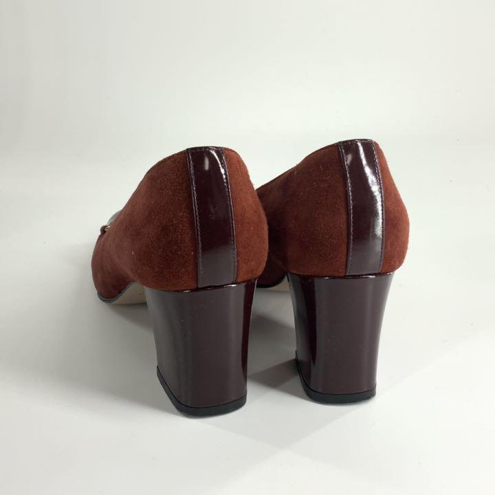 美品 スエード×パテント パンプス 36 nV9v7-m43689392958 GUCCI グッチ ホースビット 高評価人気
