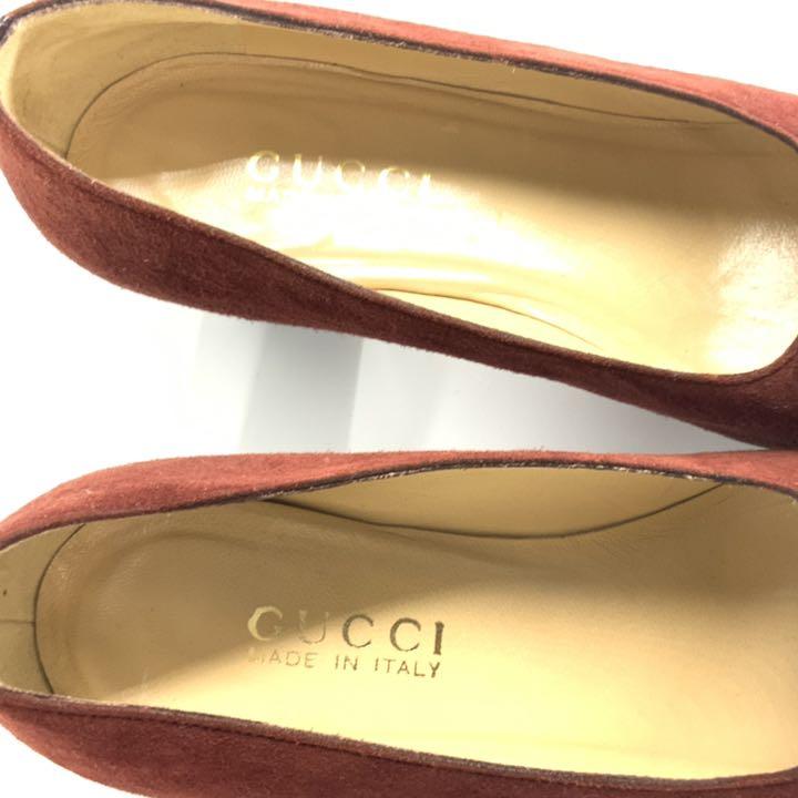 美品 スエード×パテント パンプス 36 nV9v7-m43689392958 GUCCI グッチ ホースビット 高評価人気
