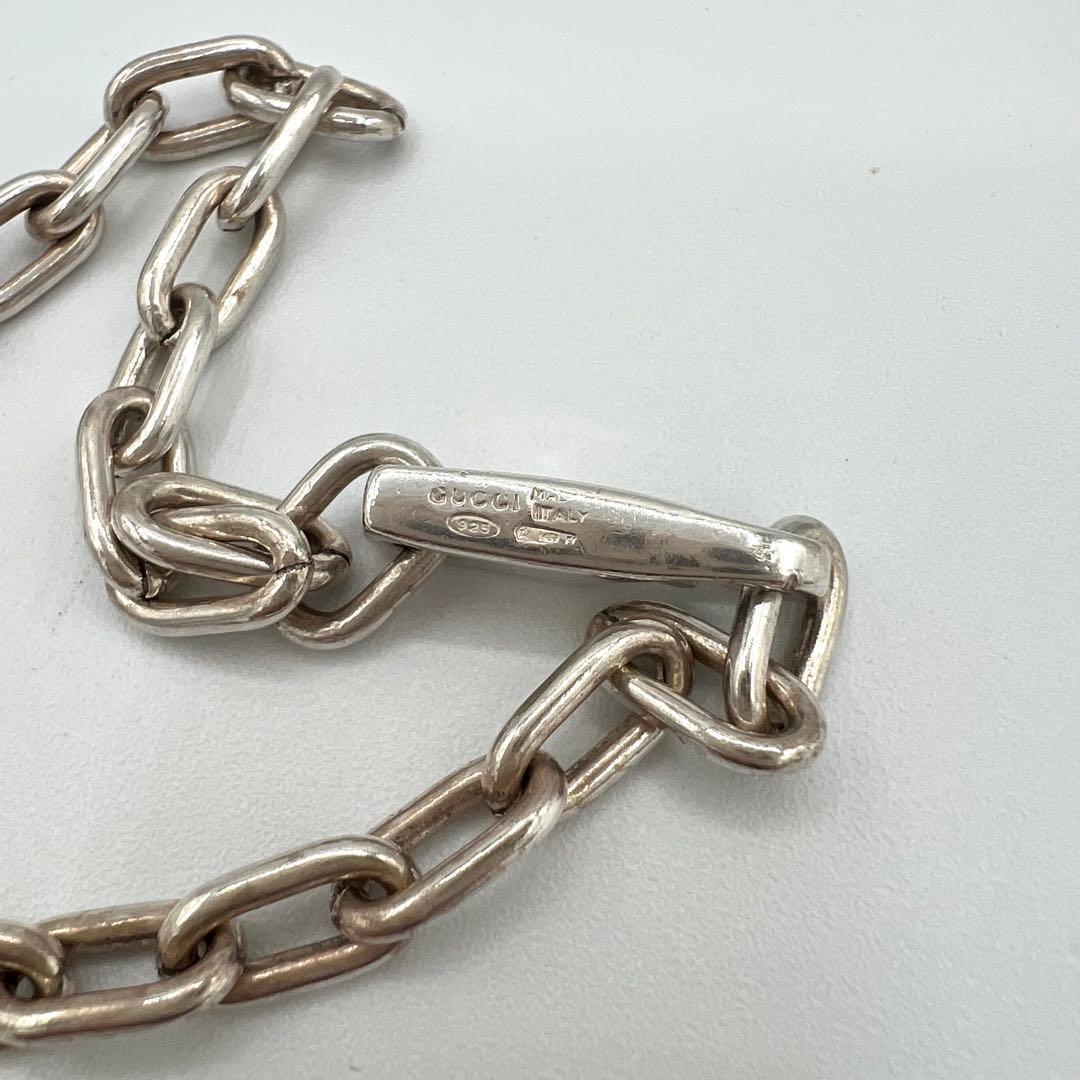 GUCCI グッチ シルバー925 プレートネックレス