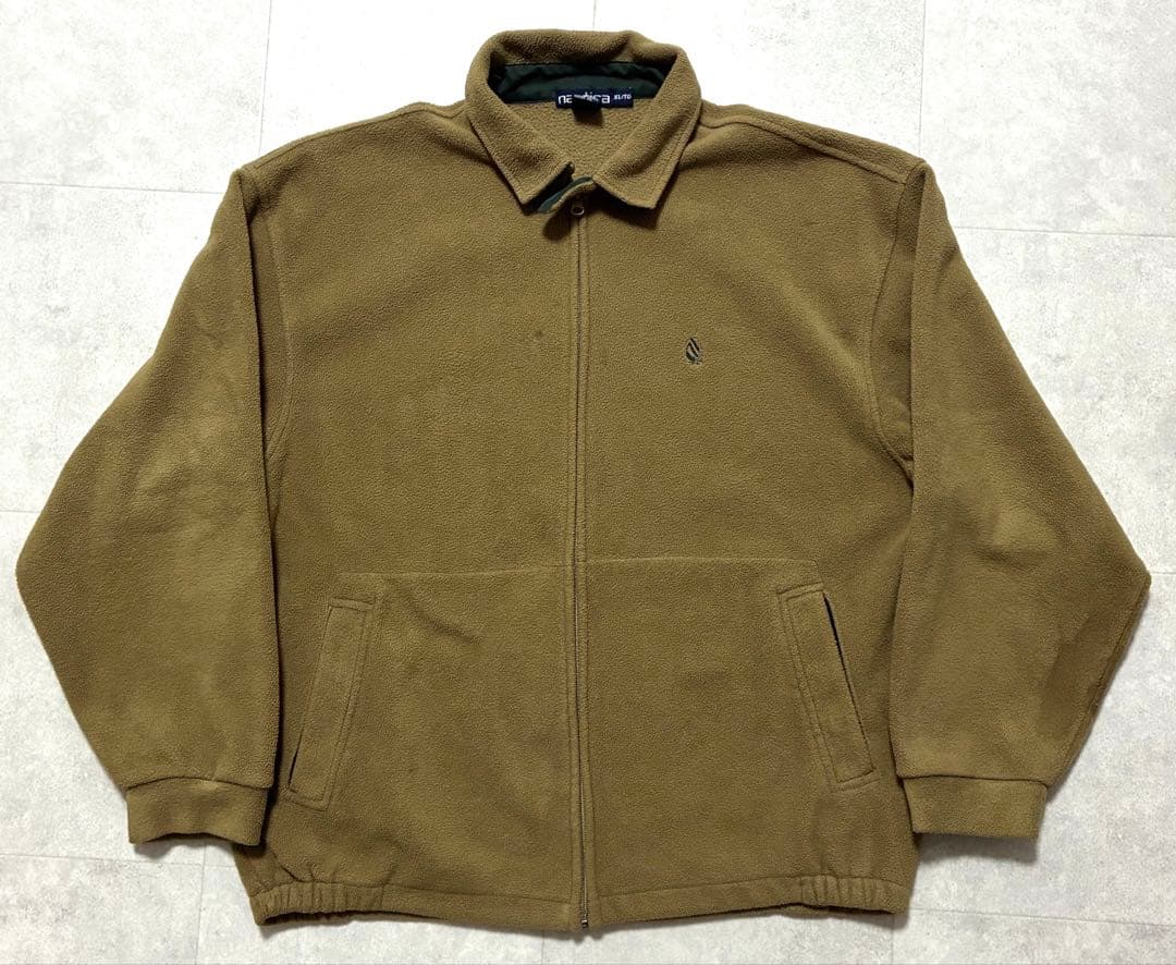 90s nautica USA製 フリース スイングトップ チンスト