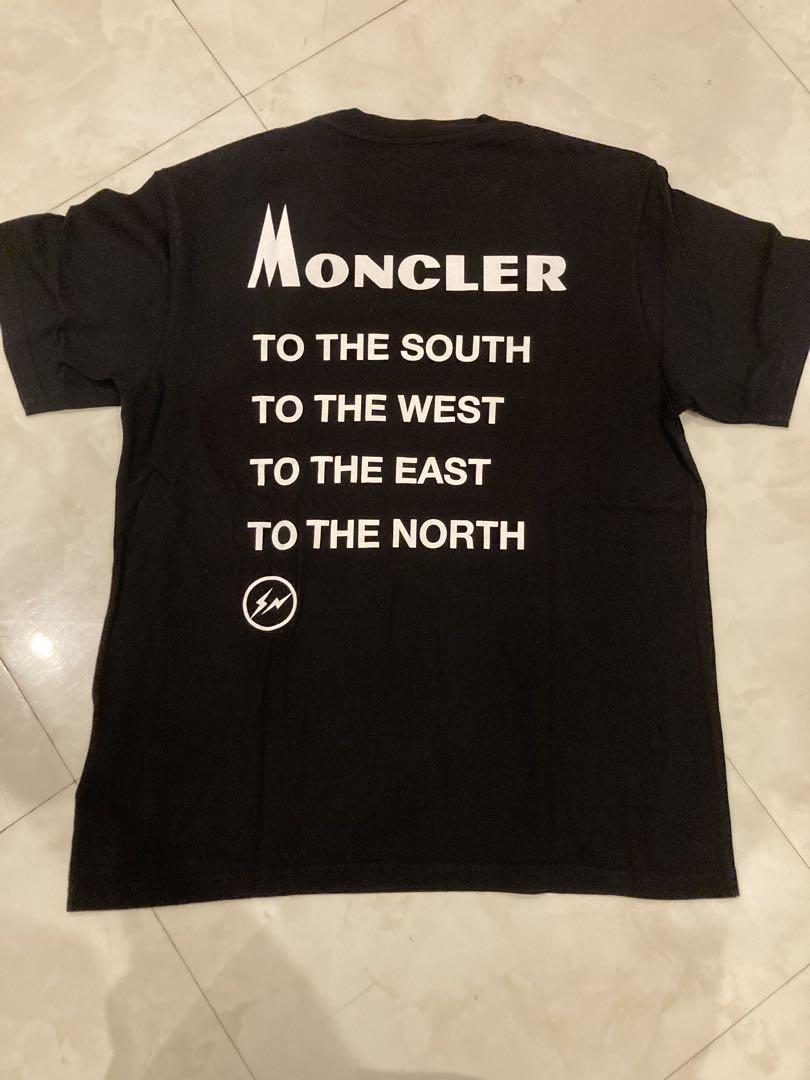 【MONCLER】バックプリント Tシャツ MONCLER ブラック Tシャツ バックプリント