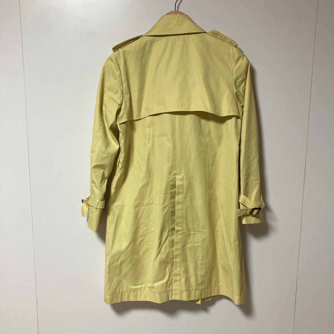 【１着でも送料無料】 ⬜︎INED - 品質Fashion 高 イエロー トレンチコート ダブルブレスト ジャケット・アウター