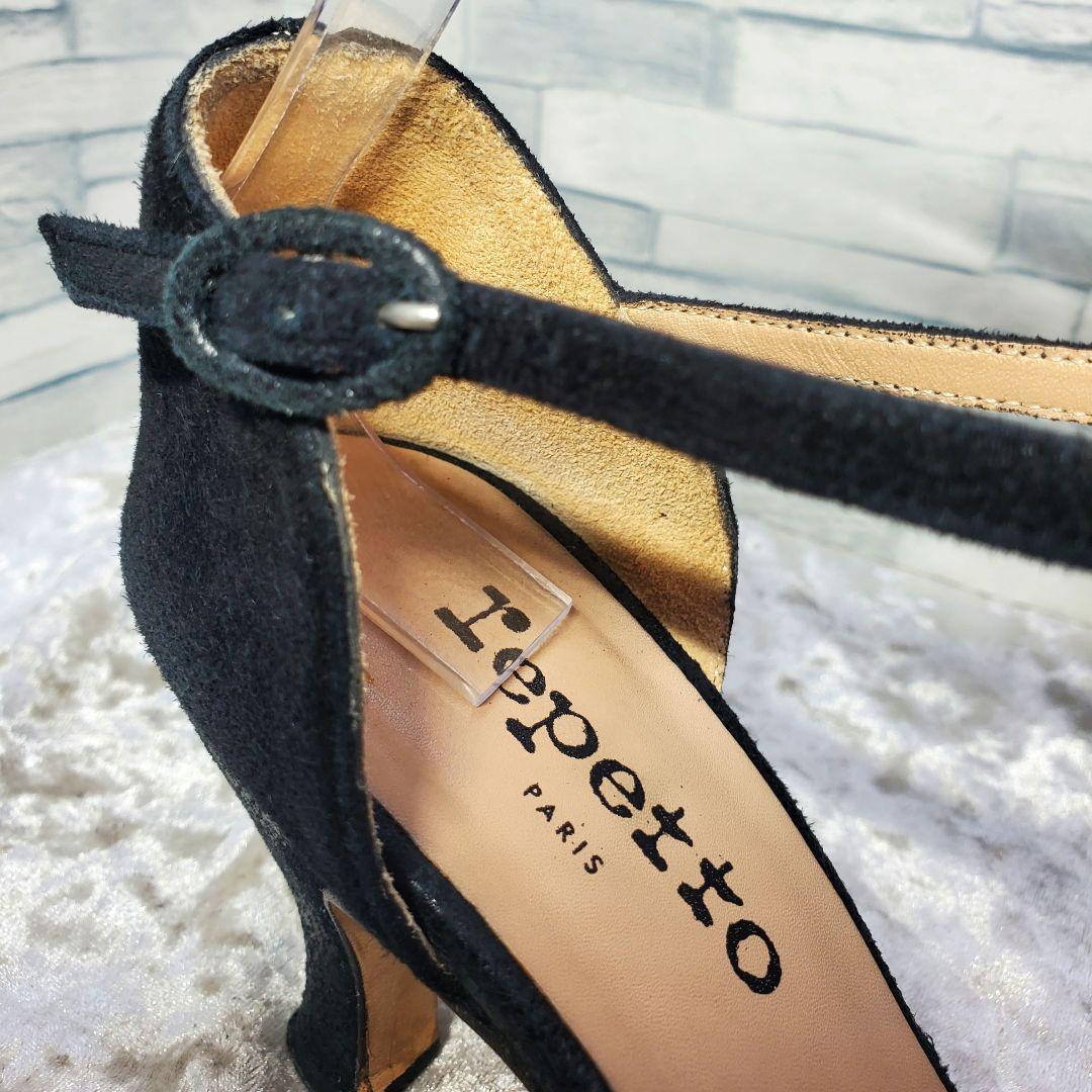 【良品】✨Repetto 24cm パンプス BAYA 黒 38 Tストラップ