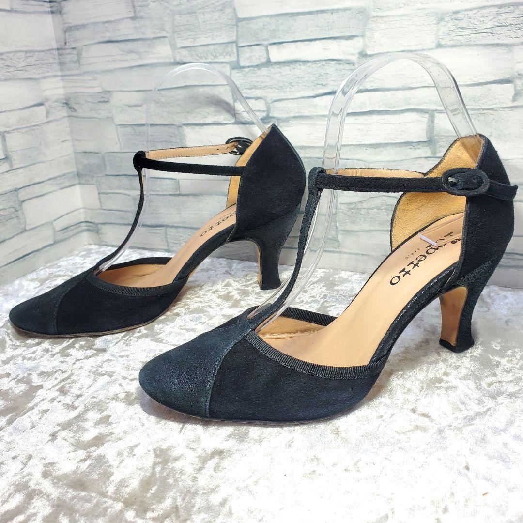 【良品】✨Repetto 24cm パンプス BAYA 黒 38 Tストラップ