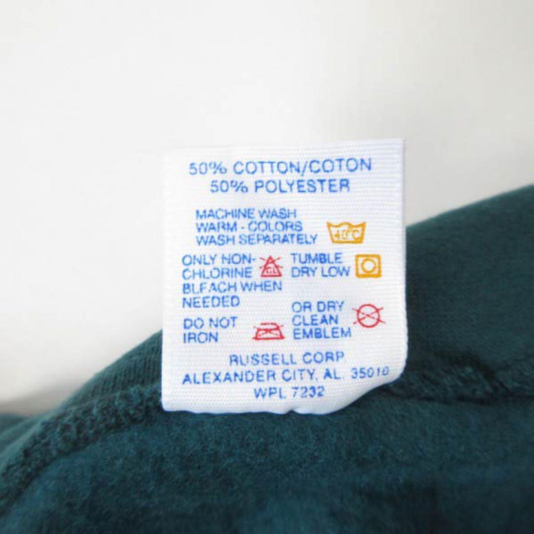 新品 90s USA製 JERZEES ハーフジップ スウェット L グリーン