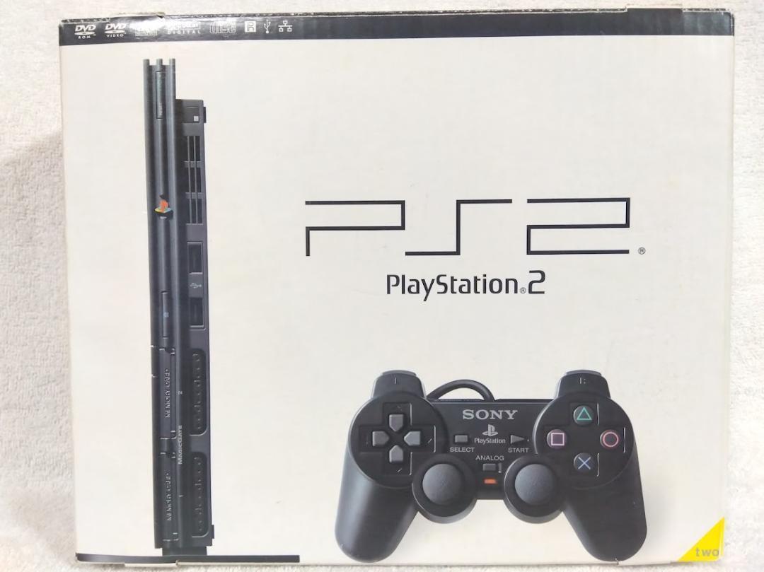 ✨美品/レンズ交換メンテ済✨PS2 SCPH70000 本体 薄型 箱付　※90
