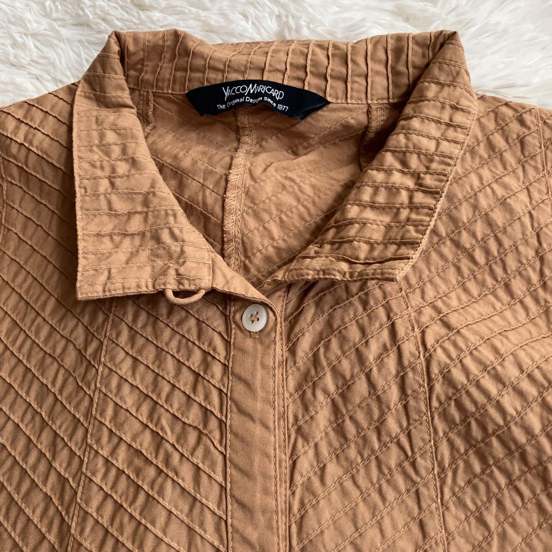 YACCO MARICARD シャツ ブラウス チュニック 総ピンタック