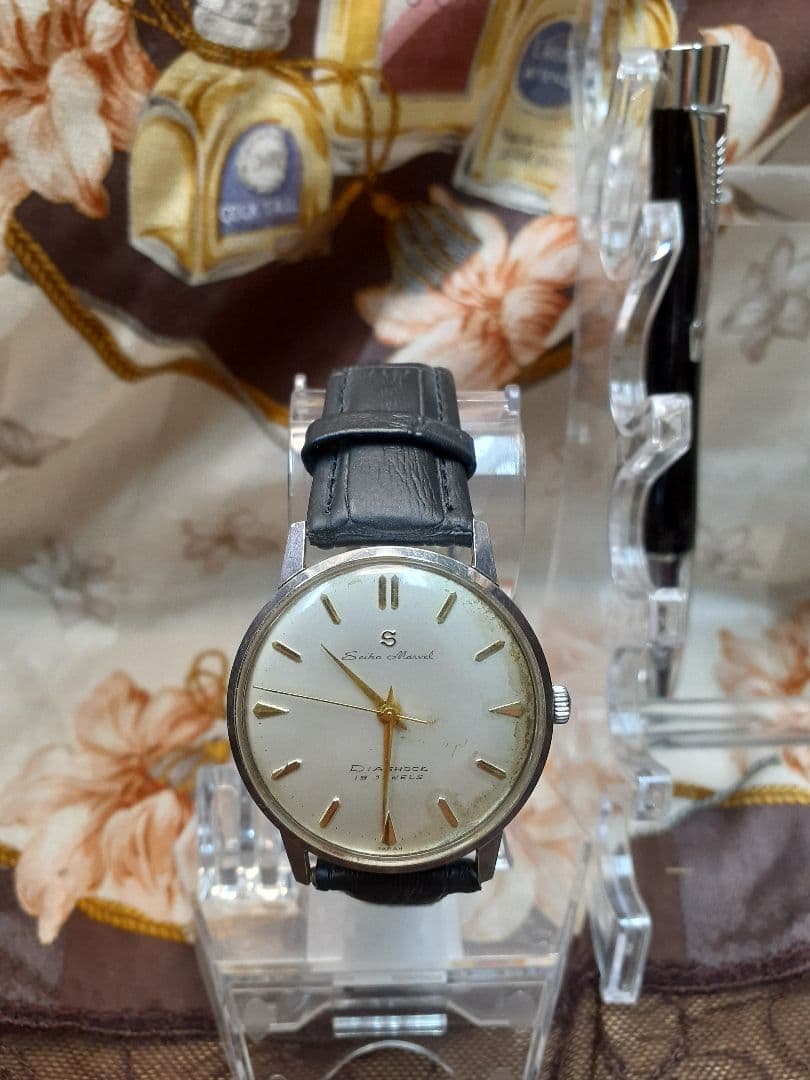 稼働!日本製時計!50年代ヴィンテージメンズ!手巻OH済!セイコー