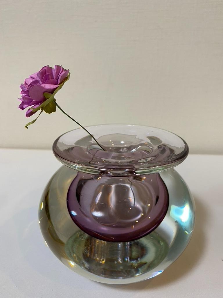 一輪挿し 花器 ガラス工芸 重い!