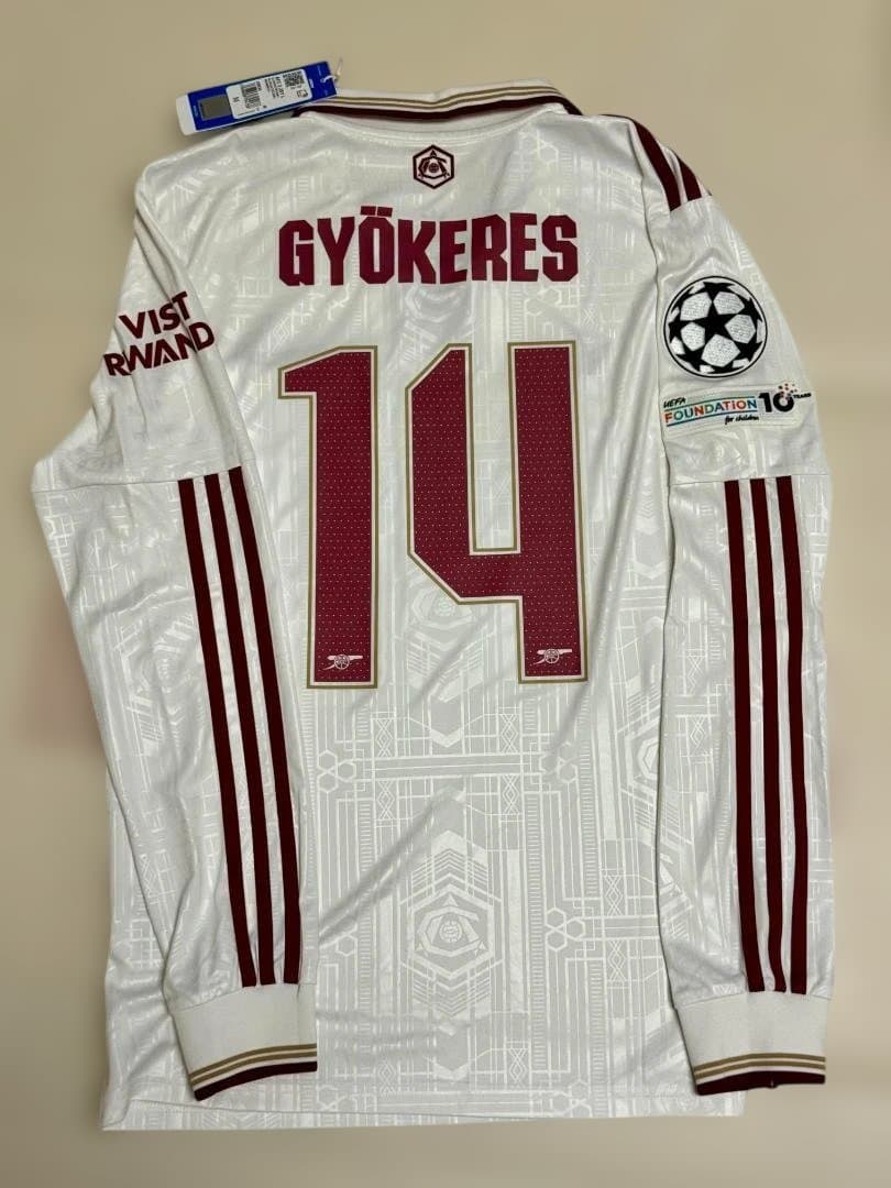 2015 16アーセナル14 Gyokeres ロングスリーブ サッカーシャツL