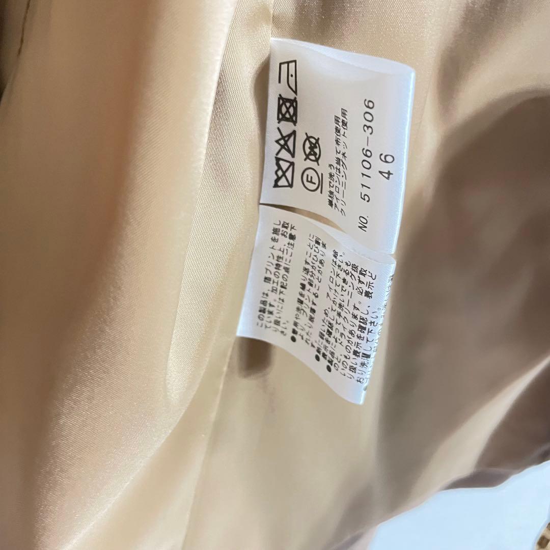 ローズティアラジュエル✨ラムレザージャケット　ノーカラー　21年製　46 大きい ローズティアラジュエル✨ラムレザージャケット ノーカラー 21年