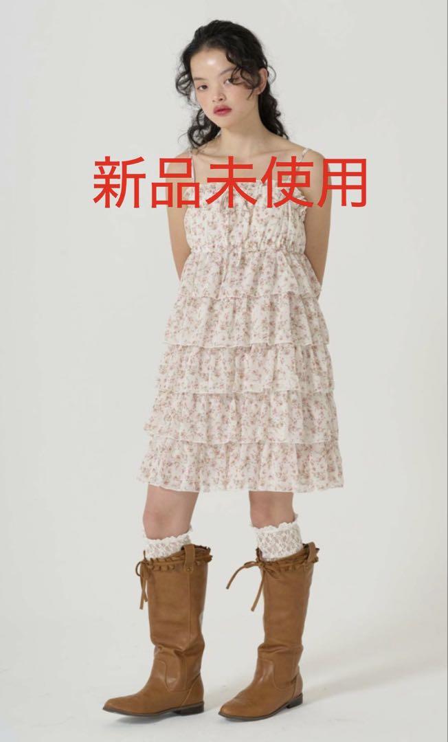 小花柄 フリルキャミワンピース TINA：JOJUN