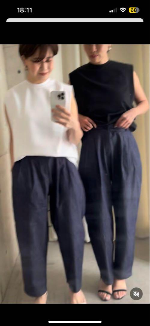 美品 ella selectshop carrot pants デニム サイズM