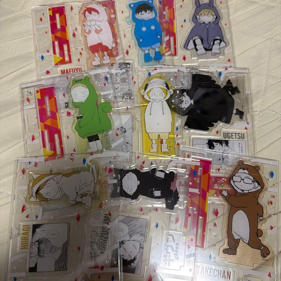 ギヴン 名場面 アクスタ 真冬 立夏 秋彦 春樹 雨月 柊 玄純 由紀 矢岳光司新品、♥