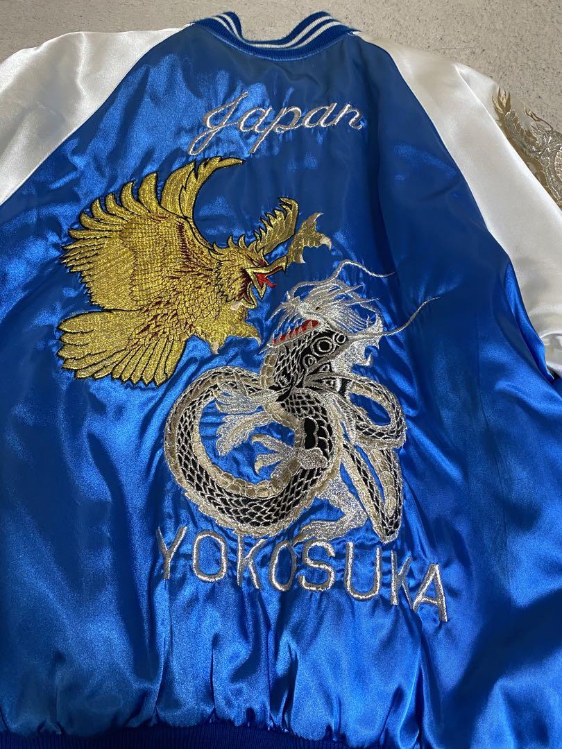 年末年始価格 横須賀スカジャン3Lブルー再ブーム