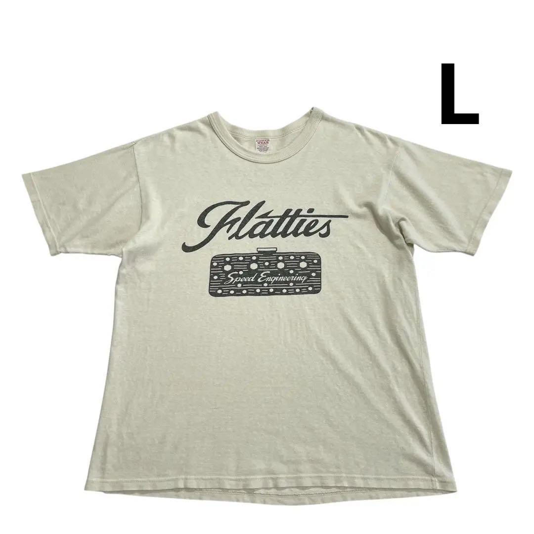 Power Wear フリーホイーラーズ Tシャツ L アイボリー 両面染み込み