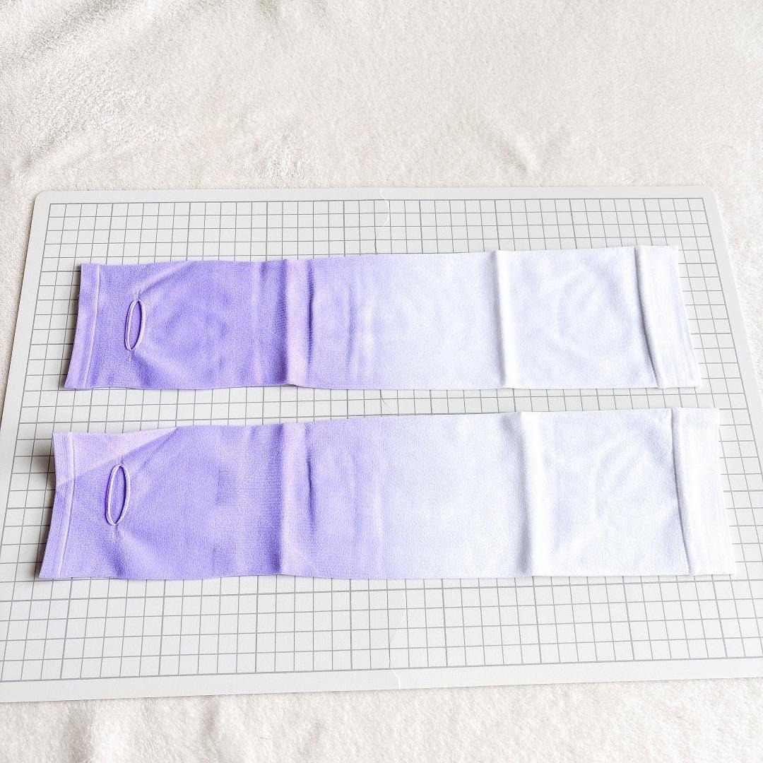 ✨ Arm Covers, Cooling, UV Cut, UPF50+, Gradient, White/Purple