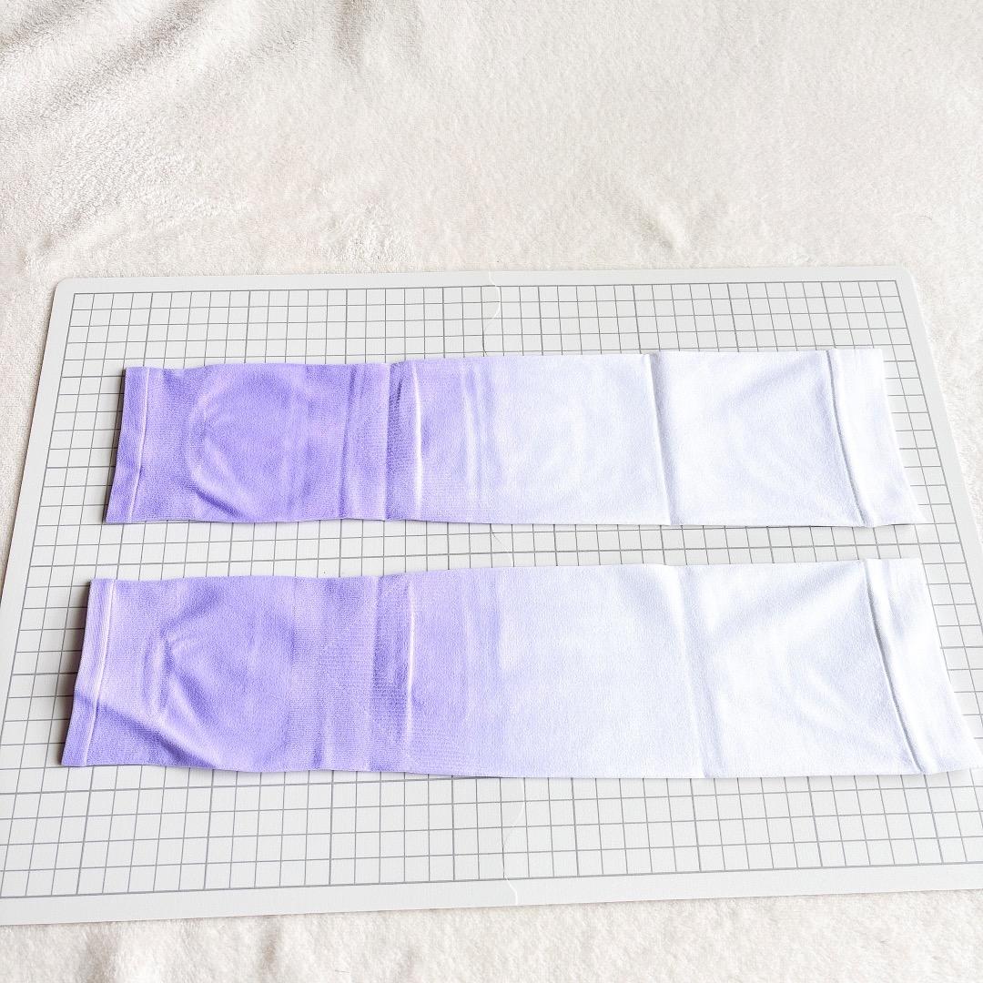 ✨ Arm Covers, Cooling, UV Cut, UPF50+, Gradient, White/Purple